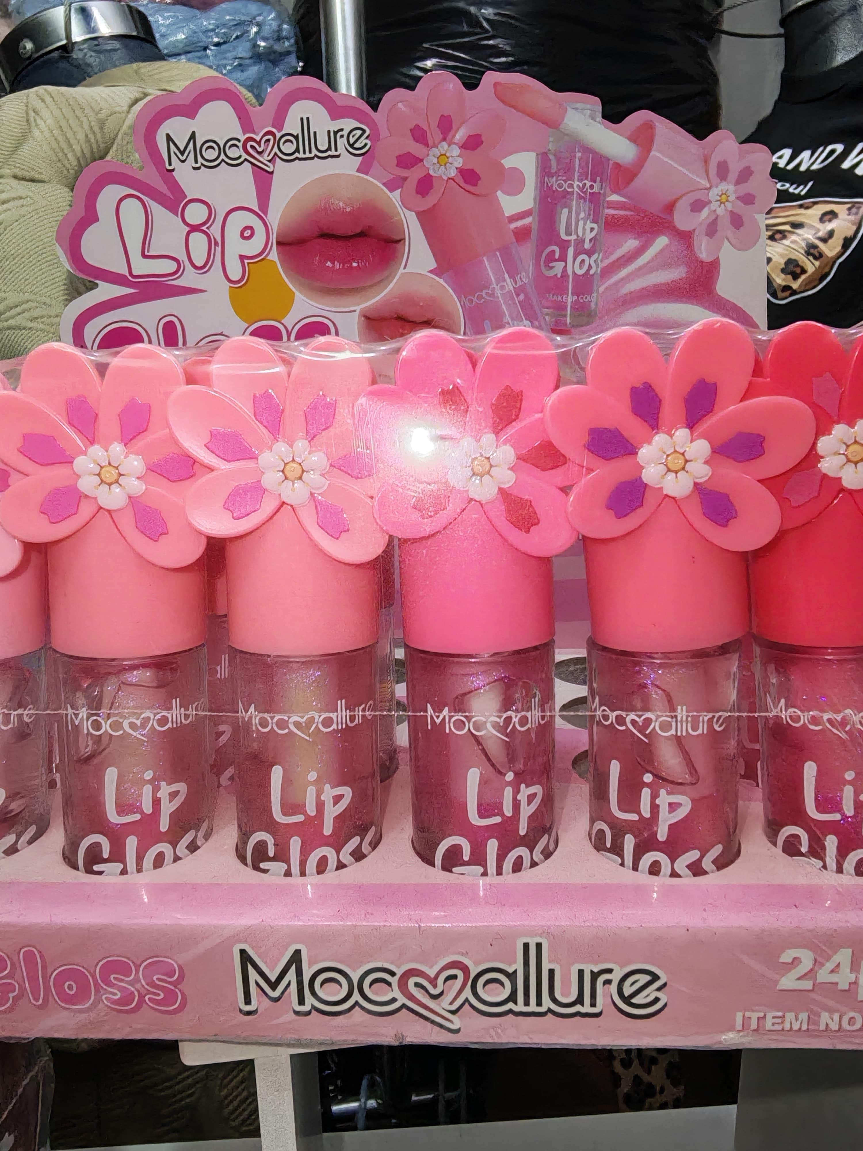 Brillo labial Mocallure Lip Gloss con tapa de flor